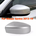 Left Silver Rearview Mirror Cap Cover for Nissan Sentra (2013–2019)