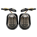 Pair of 9 LED Flush Mount Turn Signals for Universal Motorcycle