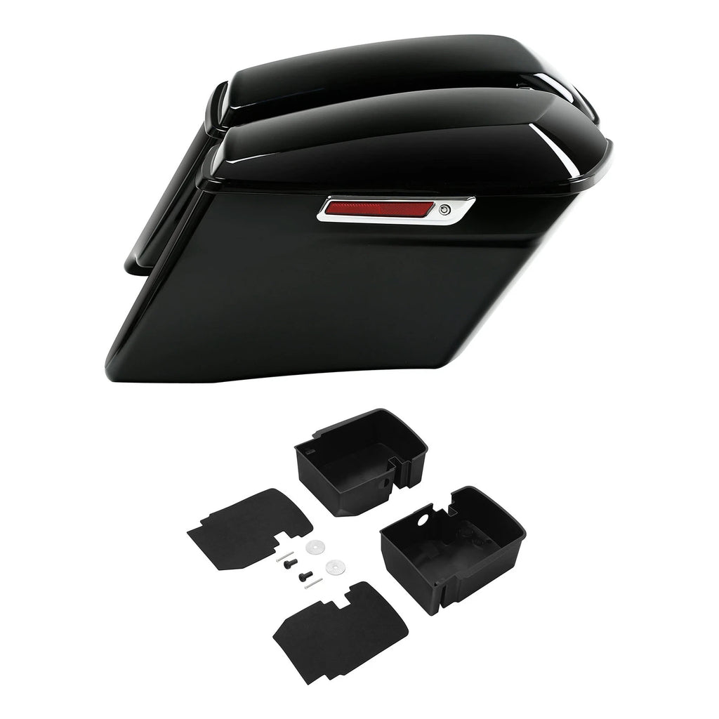 4" Stretched Saddlebag & Tray Organizers for Harley Road Glide (2014–2023)
