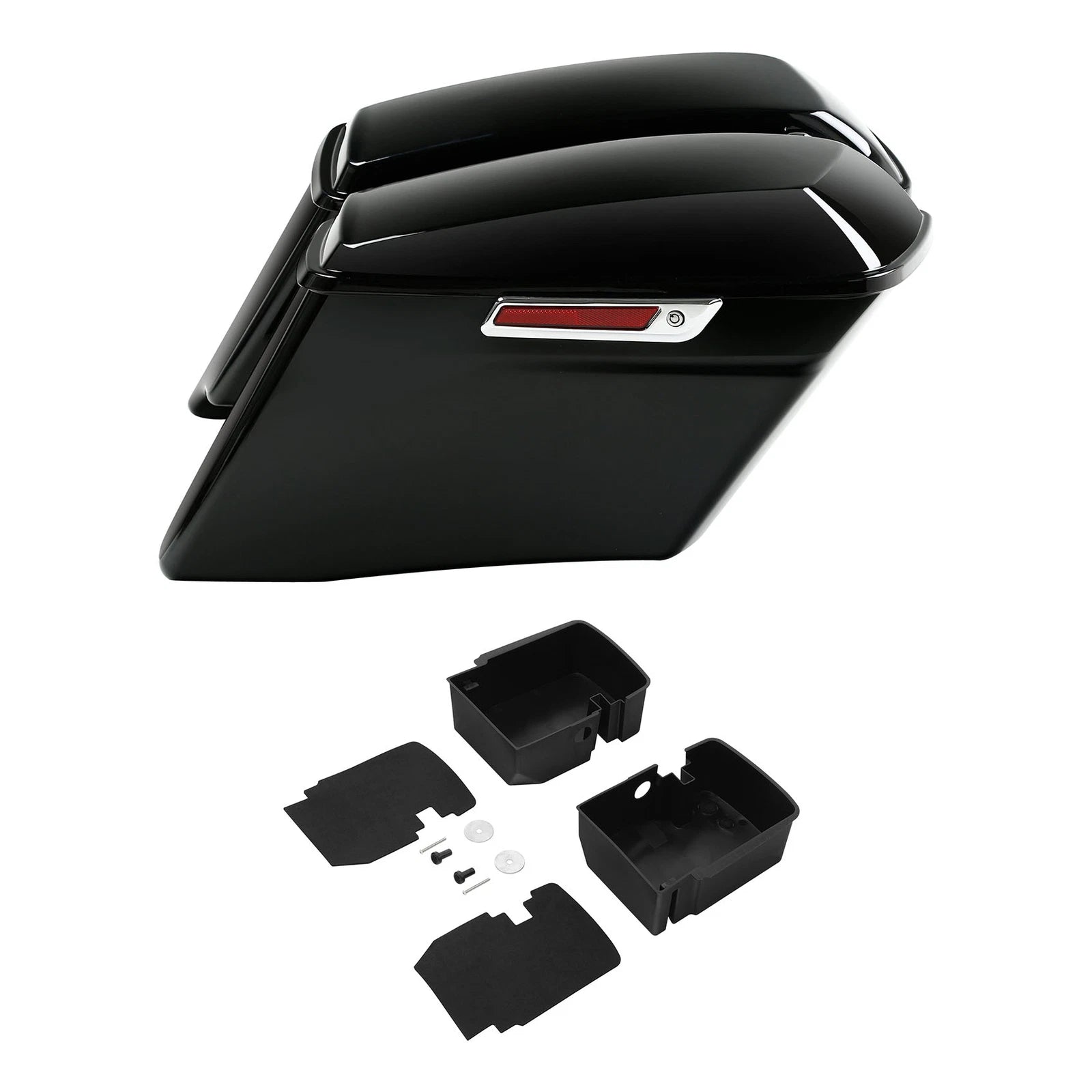 4" Stretched Saddlebag & Tray Organizers for Harley Road Glide (2014–2023)