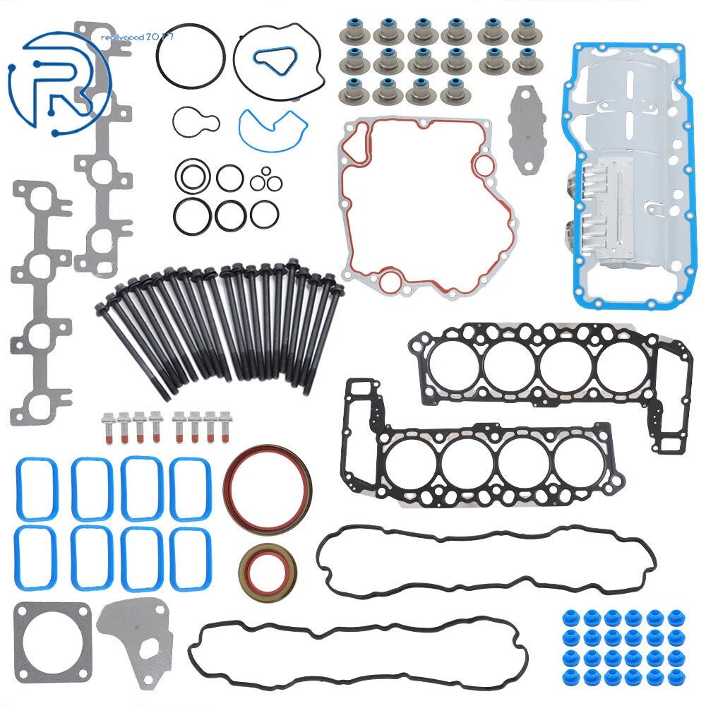 Engine Full Gasket Set with Head Bolts for Dodge Ram Jeep Grand Cherokee (2002–2007)