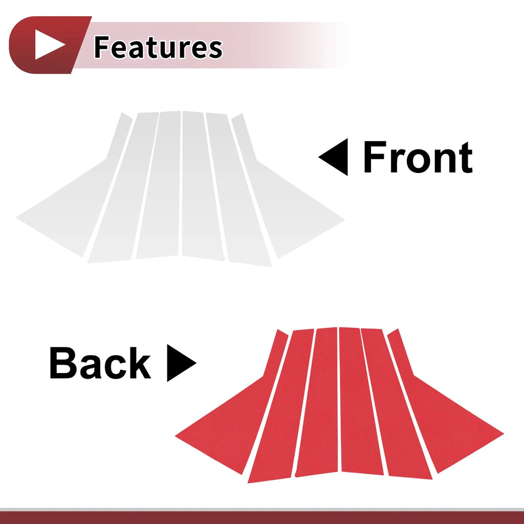 Door Pillar Window Trim for KIA Sorento (2011–2015) Silver Tone Left Right