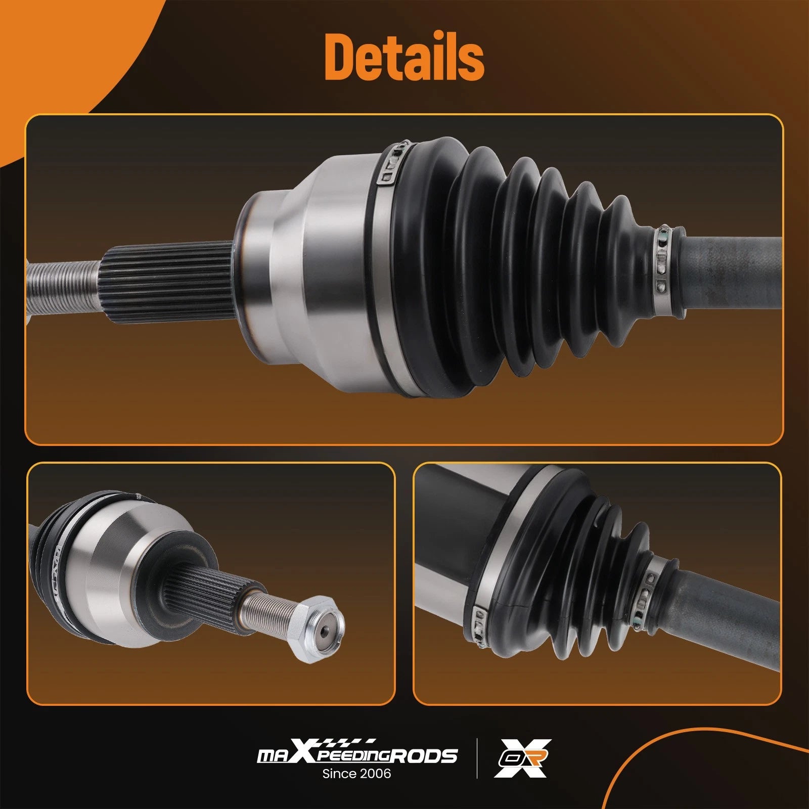 Single Speed Front Left CV Axle for Dodge Durango, Grand Cherokee (2011–2018)