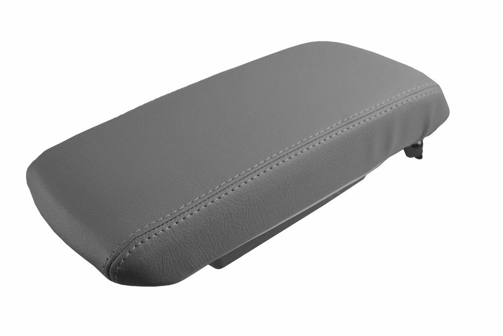 Leather Console Lid Pull Over Cover for Dodge Avenger (2008–2014) Gray