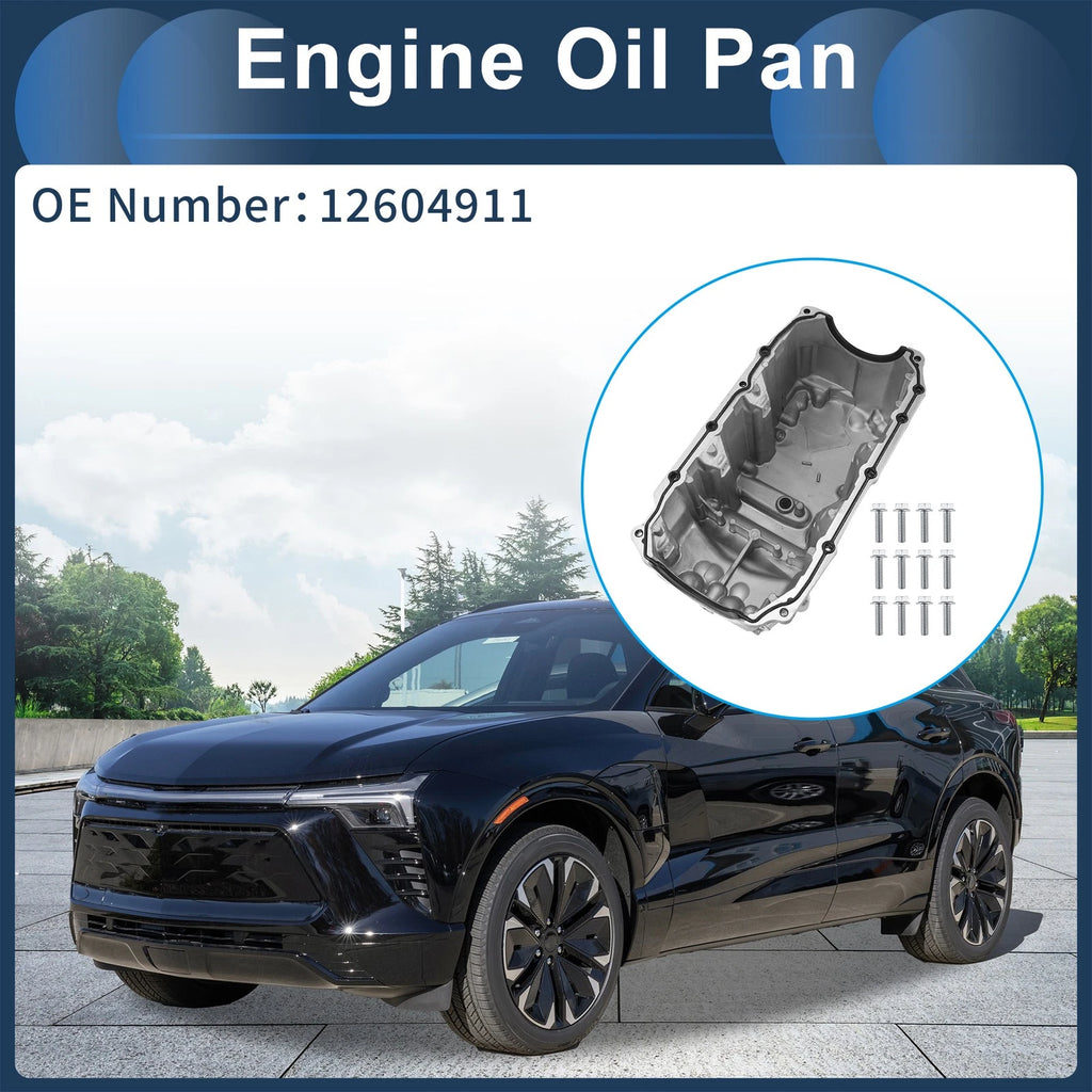 1 Pcs No.12604911 Engine Oil Pan for Buick Terraza (2006–2007) Aluminum