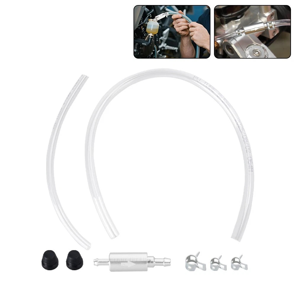 Brake Bleeder Hose Kit for Car Motorcycle (One Way Check Valve)