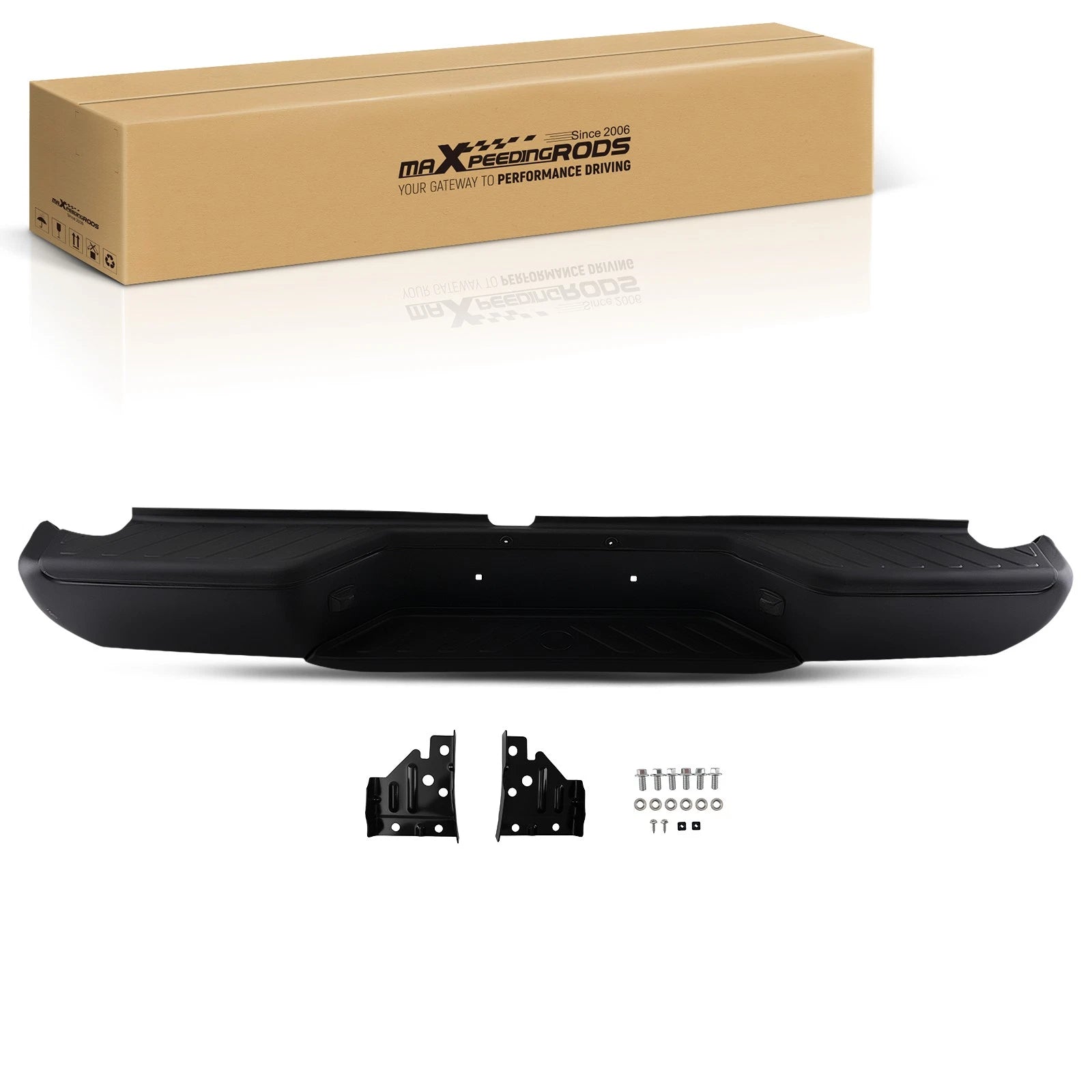 Black Steel Rear Bumper for Nissan Frontier (2005–2021)