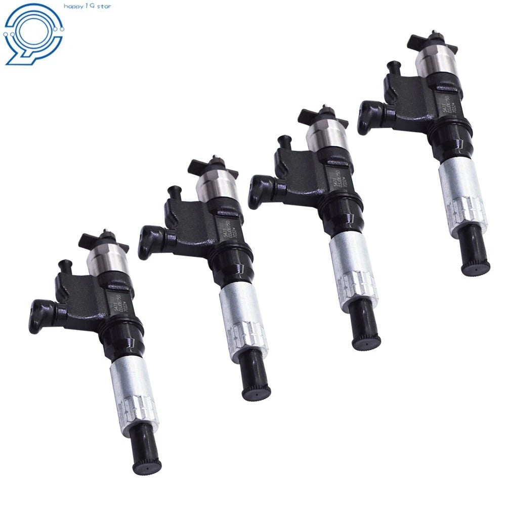 Set of 4 Fuel Injectors for Isuzu NPR NPR-HD Diesel (2001–2007)