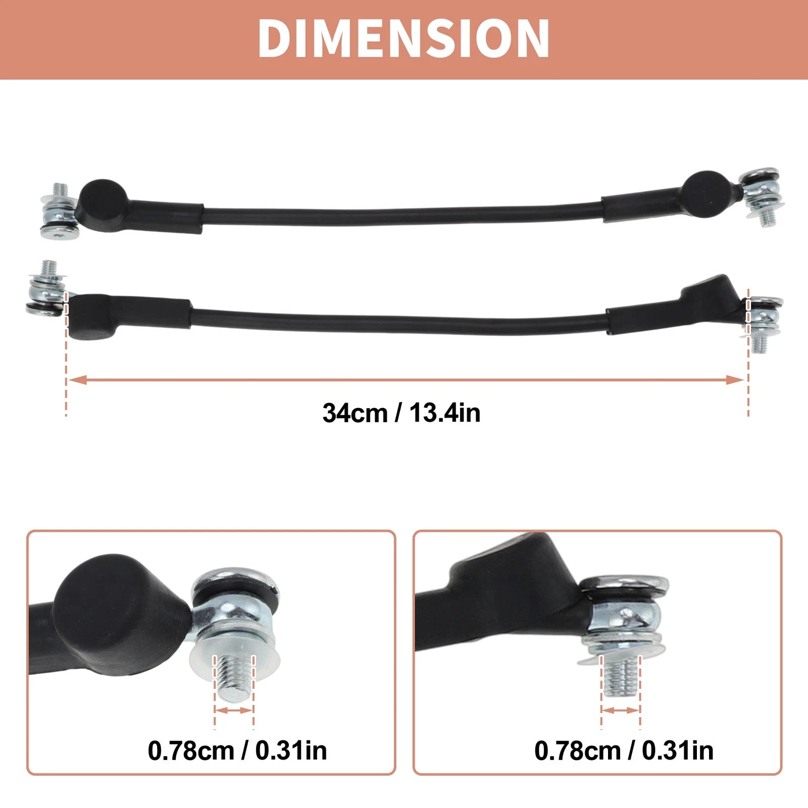 Tailgate Support Cables for Toyota Land Cruiser, Lexus LX470 (1998–2007)