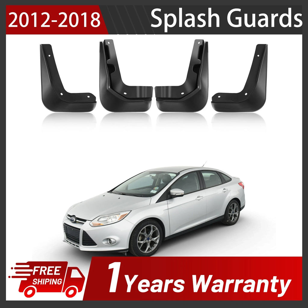 Splash Guards Mud Flaps for Ford Focus (2011–2018) 1.0L 2.0L 2.3L