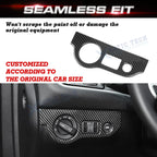 Carbon Fiber Pattern Headlight Switch Button Cover for Dodge Challenger (2015-2025)