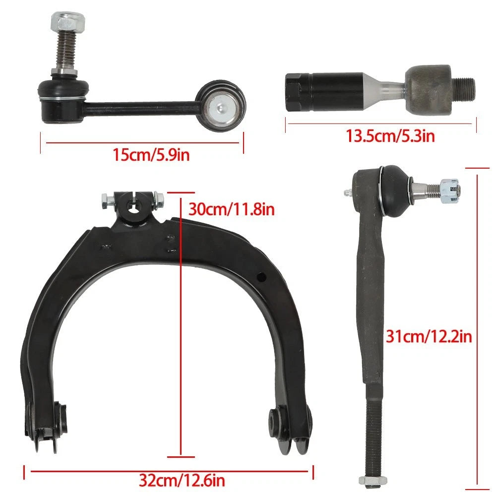Set of 12 Front Control Arm Tie Rod Ball Joints for Isuzu Ascender (2004–2007)