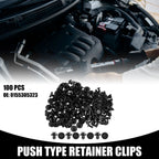 100 Pcs Push Type Retainer Clips No. 0155305323 for Nissan Frontier (2005–2019)