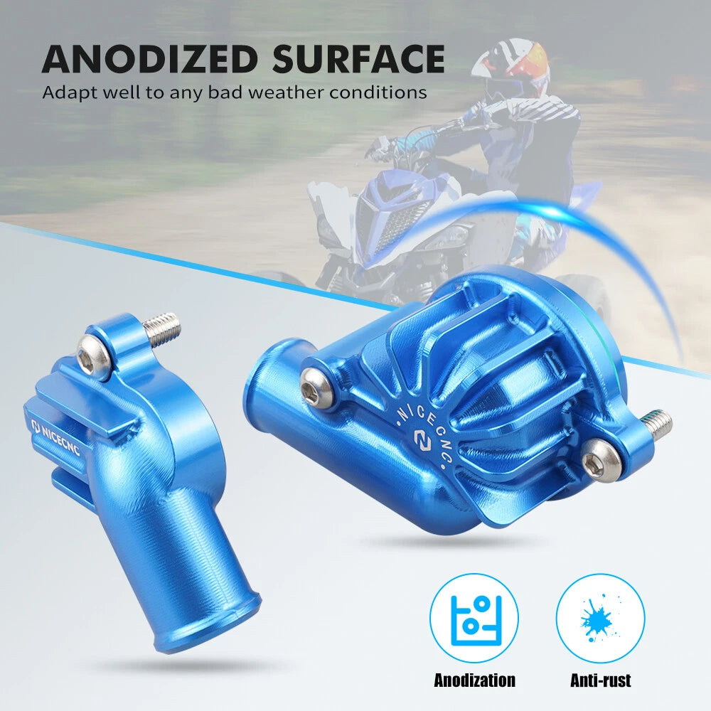Water Pump + Thermostat Housing Cover for Yamaha Raptor 700/700R (2006–2023)