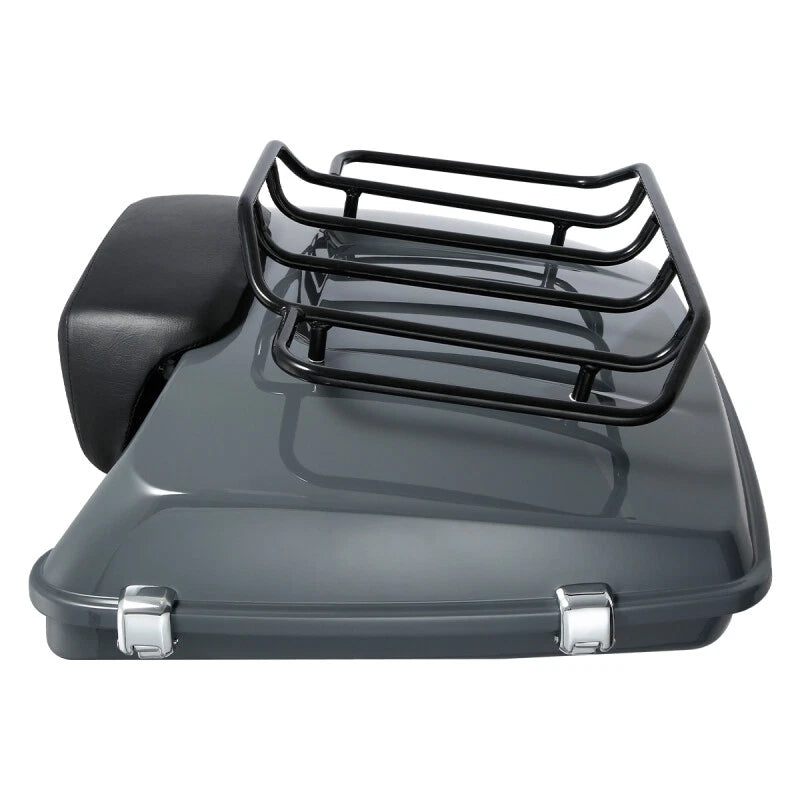 Razor Trunk Backrest Luggage Rack for Harley Touring (2014–2026) Gunship Gray