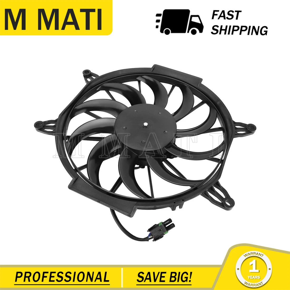 Radiator Cooling Fan Motor for Polaris Sportsman 450 ATP 500 (2005–2007)
