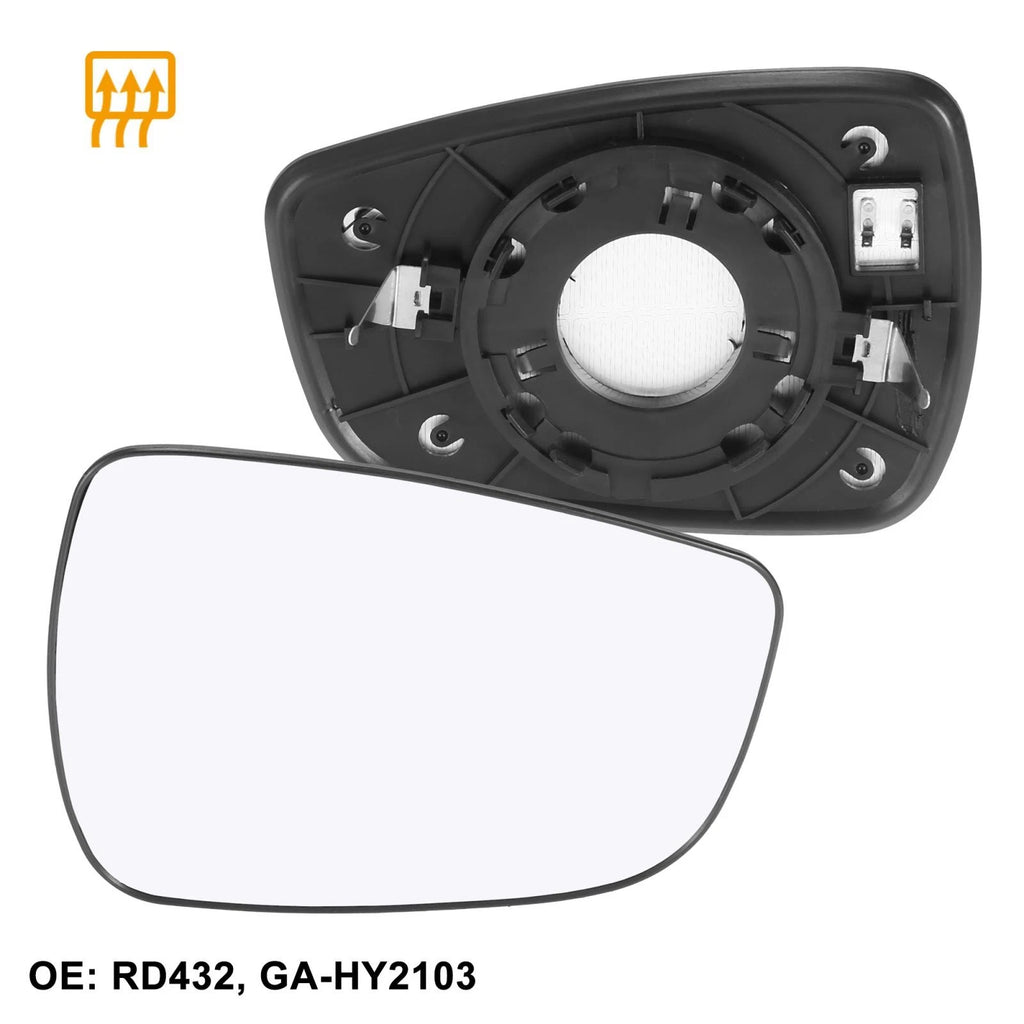 Right Passenger Side Heated Mirror Glass for Hyundai Elantra Accent (1)