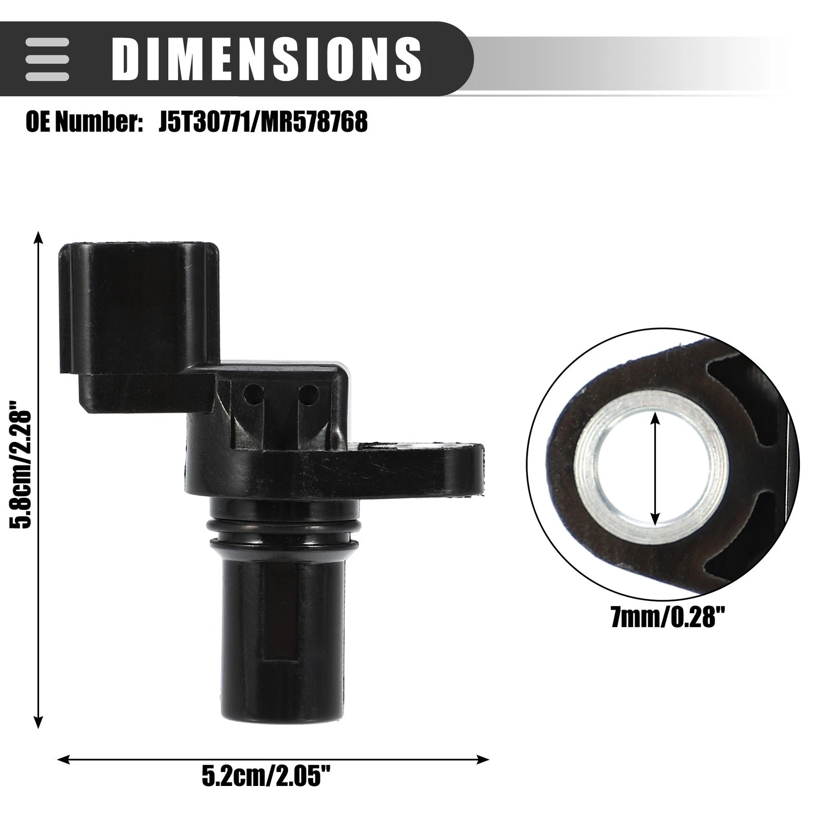 Camshaft Position Sensor MR578768 for Mitsubishi Outlander 2.4 4WD (2003–2007)