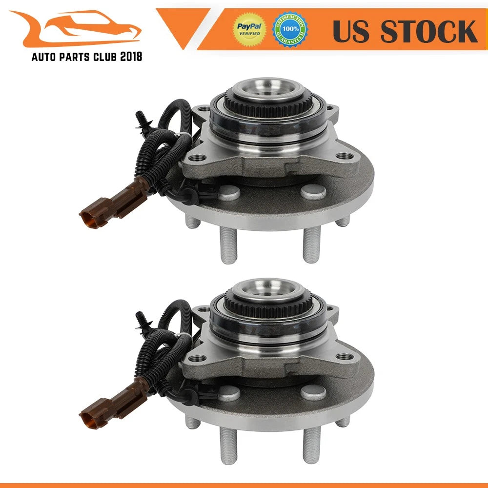 2X Front Wheel Hub Bearing for Ford F-150 (2015–2017) w/ ABS 4WD