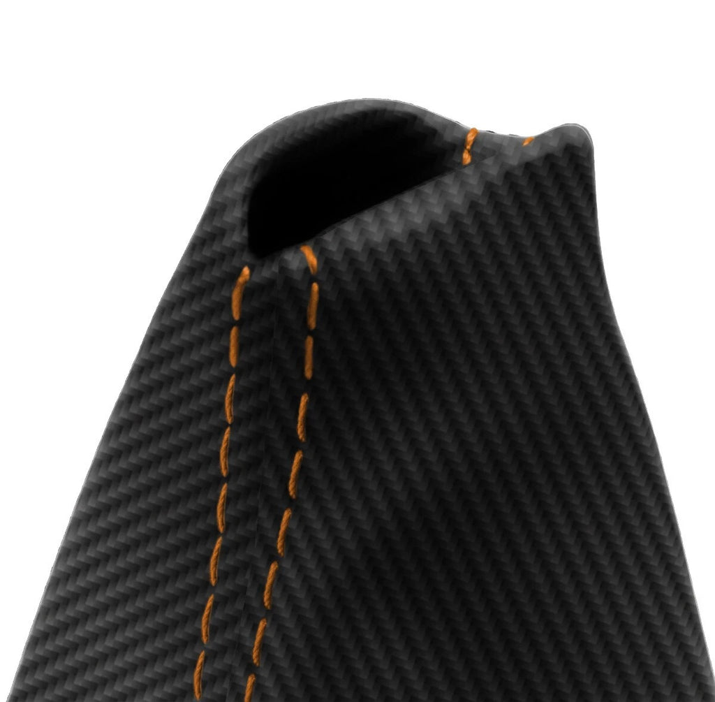 Manual Shift Boot for Land Rover Range Rover (1994–2004) Carbon Orange Stitch