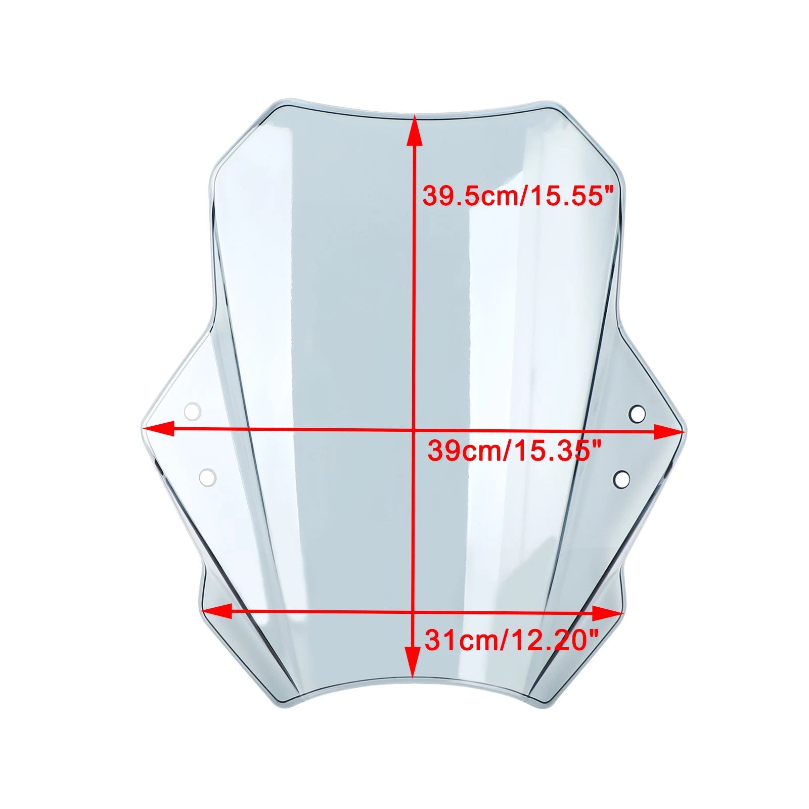 Adjustable Wind Screen Windshield for Universal Motorcycle (22MM, 25MM, 28MM)