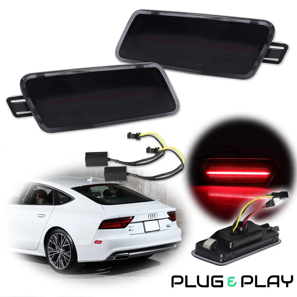 2X Red LED Side Marker Lights for Audi A7 (2012–2018)