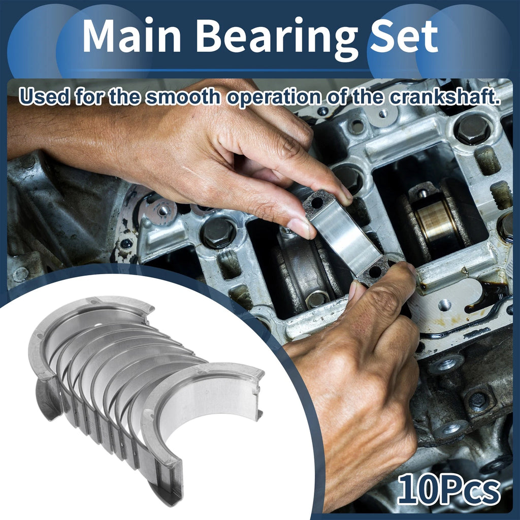 Main Bearing Set No. 12207U6001 for Nissan Pathfinder (1987–1990) 10 Pcs