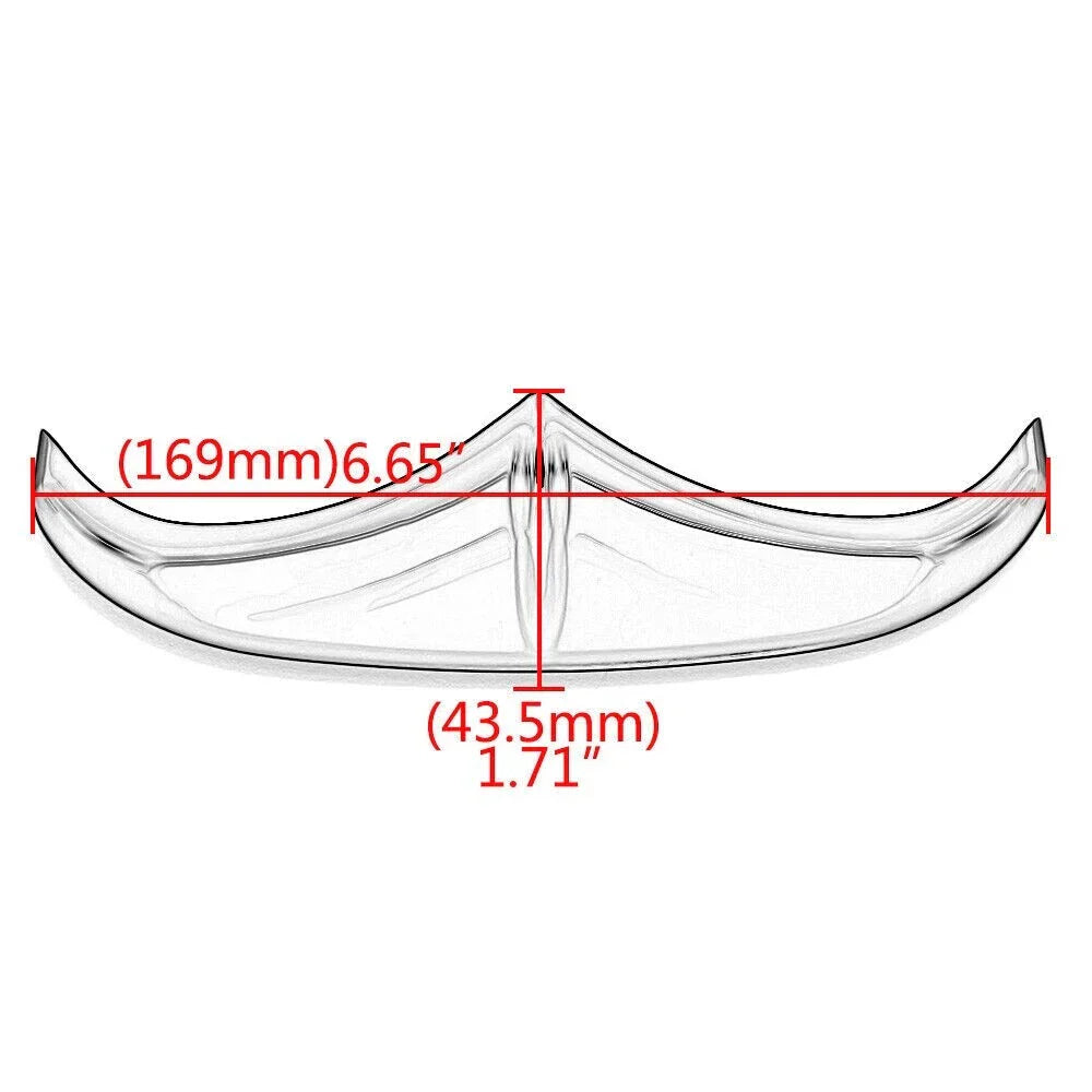 Black Rear Fender Accent Trim for Harley Touring Street Glide (2014-2023)