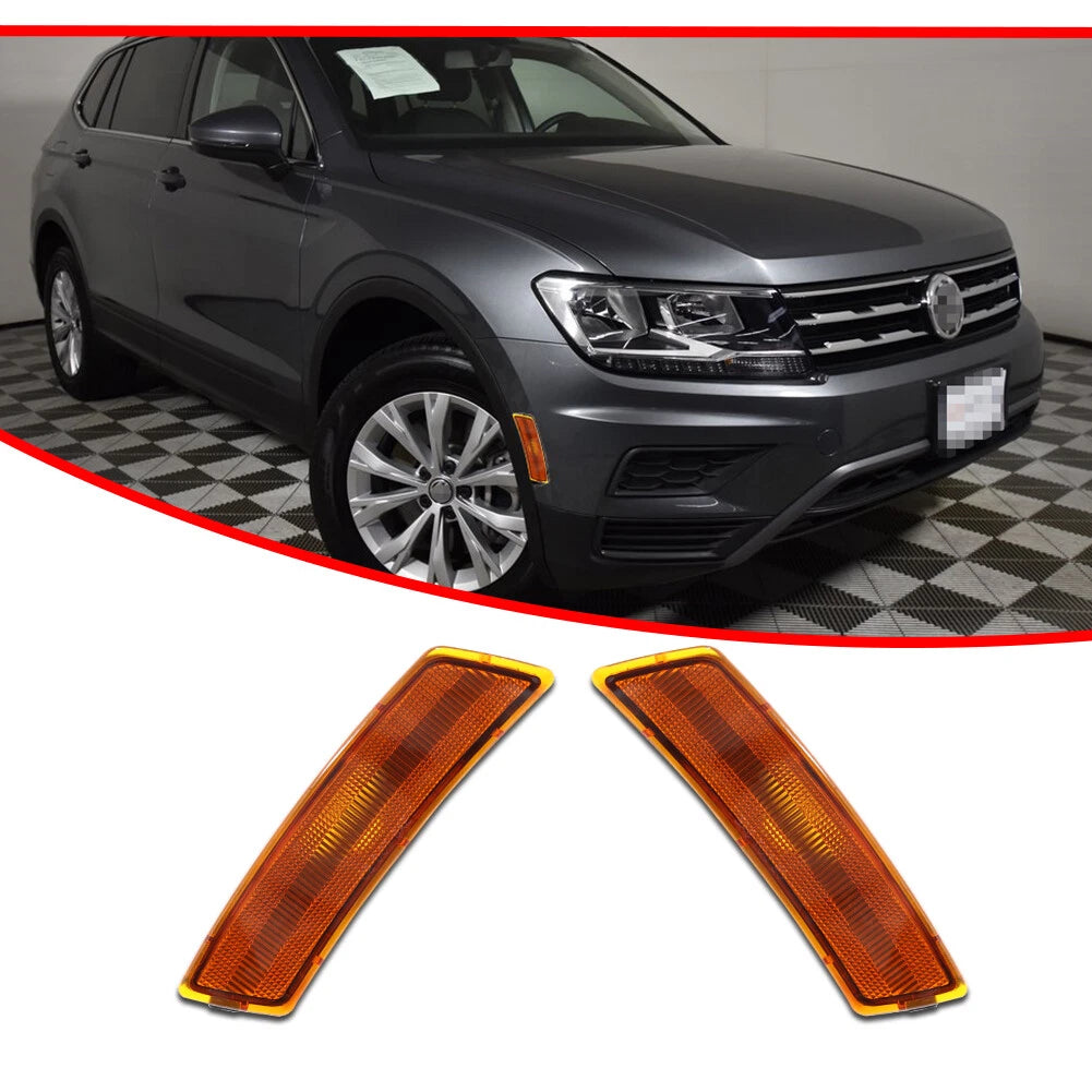 Front Bumper Side Marker Light Covers for VW Tiguan (2018–2023)