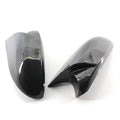 Gloss Black Rearview Mirror Cover Caps for BMW E81 E82 E87 E88 E90 E91 E92 (2007-2013)