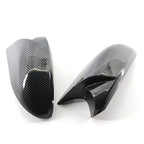 Gloss Black Rearview Mirror Cover Caps for BMW E81 E82 E87 E88 E90 E91 E92 (2007-2013)