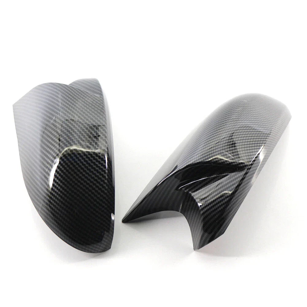 Gloss Black Rearview Mirror Cover Caps for BMW E81 E82 E87 E88 E90 E91 E92 (2007-2013)