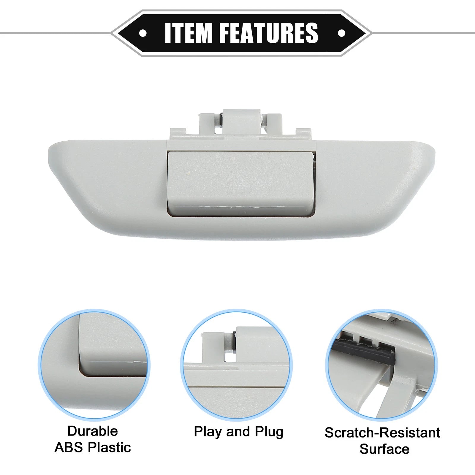Rear Sunroof Shade Handle for Audi Q7 (2010–2015) No. 4L0898924B Gray