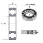 Deep Groove Ball Bearing 12x24x6mm for Various Applications (6901)