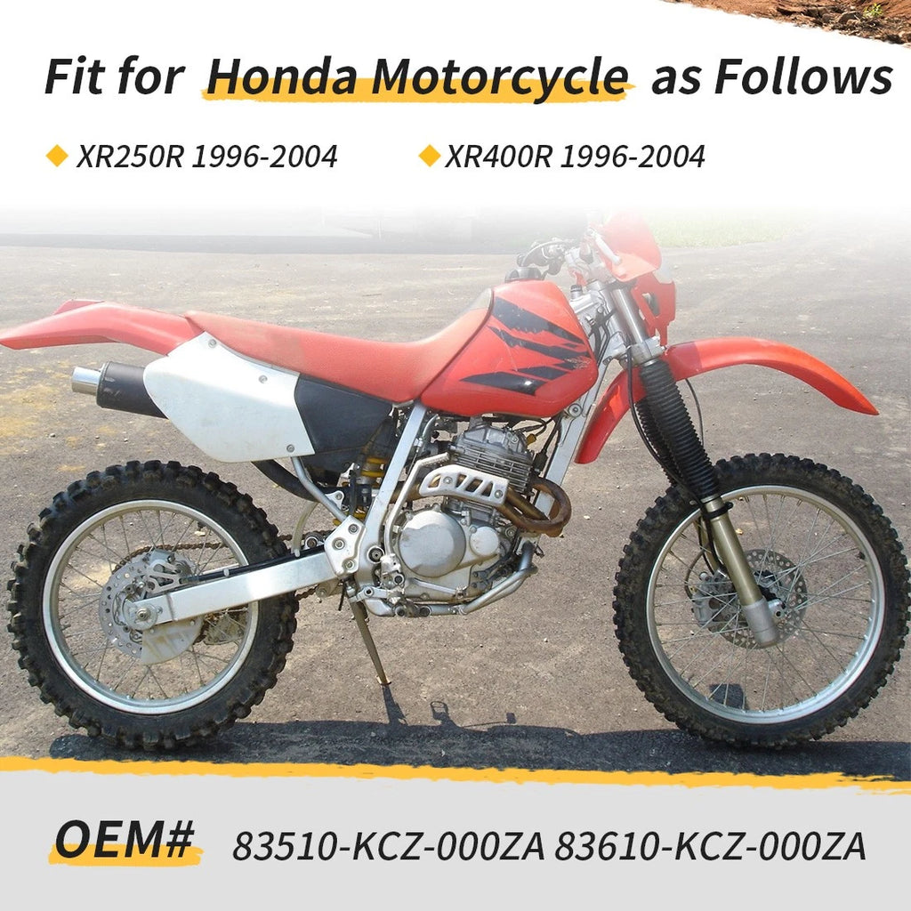 Set of 2 Side Panels for Honda XR250R XR400R (1996–2004) White Plastic