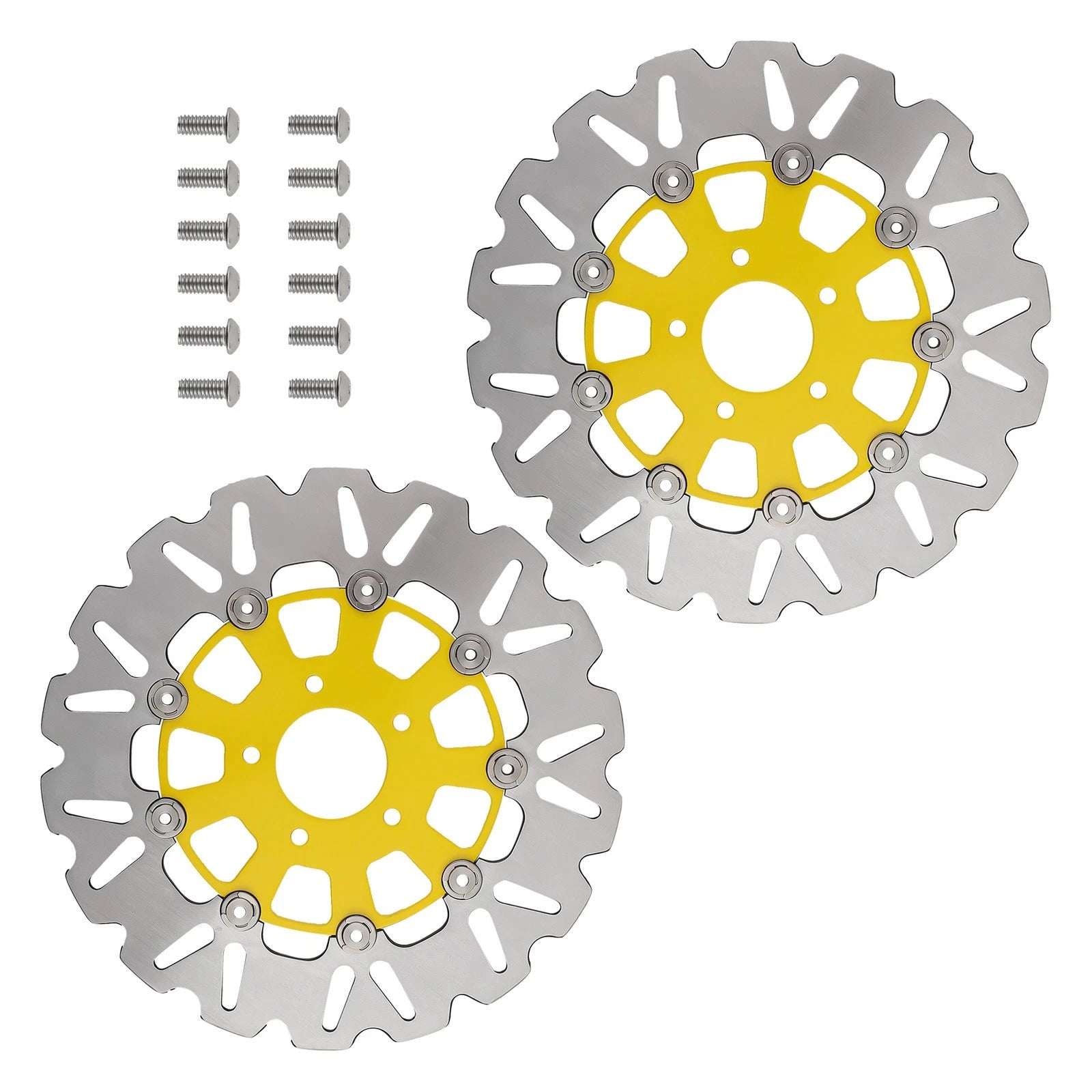 Set of 2 Floating Front Brake Rotor Discs for Harley-Davidson Touring (2008–2019)