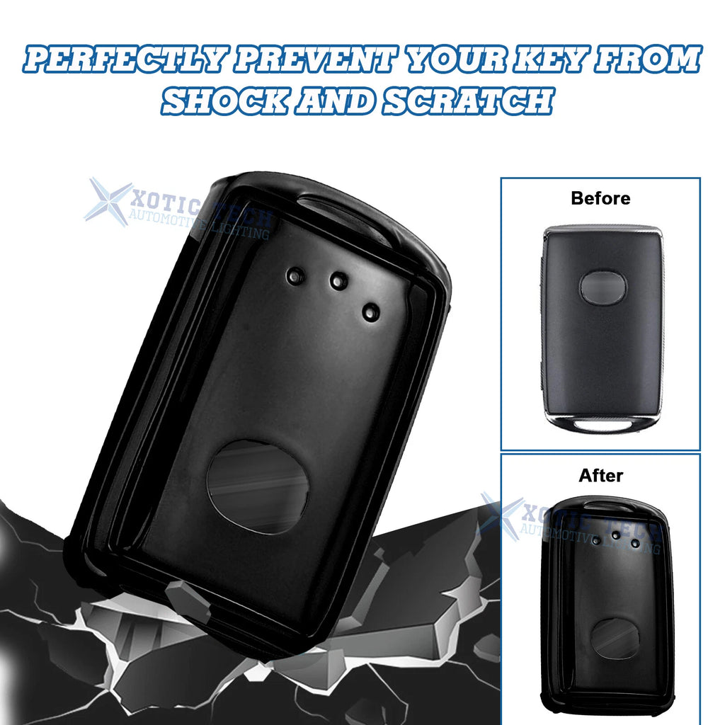 Black Soft TPU Remote Key Fob Cover for Mazda CX-9 (2020-2023)