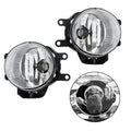 Pair Fog Lamps Lens for Toyota RAV4 (2016–2018) w/Wiring & Plated Ring