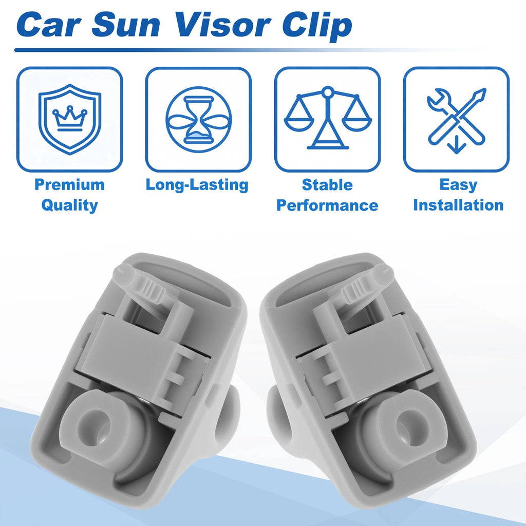Sun Visor Clip for Hyundai Elantra (2011–2017) Gray No. 852353X000TX