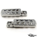 Chrome CNC Dominator Cut Foot Peg for Harley FXBB FXBR FXBRS FXLR (2018–2023)