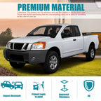 Black Steel Front Bumper Face Bar for Nissan Titan (2004–2015) w/Fog Light Holes
