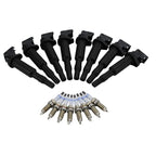 Set of 8 Ignition Coils & Double Platinum Spark Plugs for BMW 4.4 V8 N63 S63