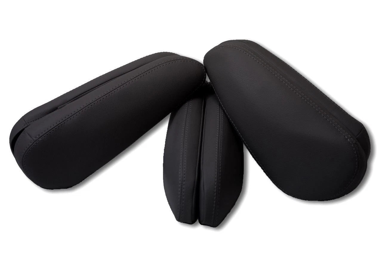 6 Seat Armrest Cover for Toyota Sienna (2011–2017) Black Leather Synthetic