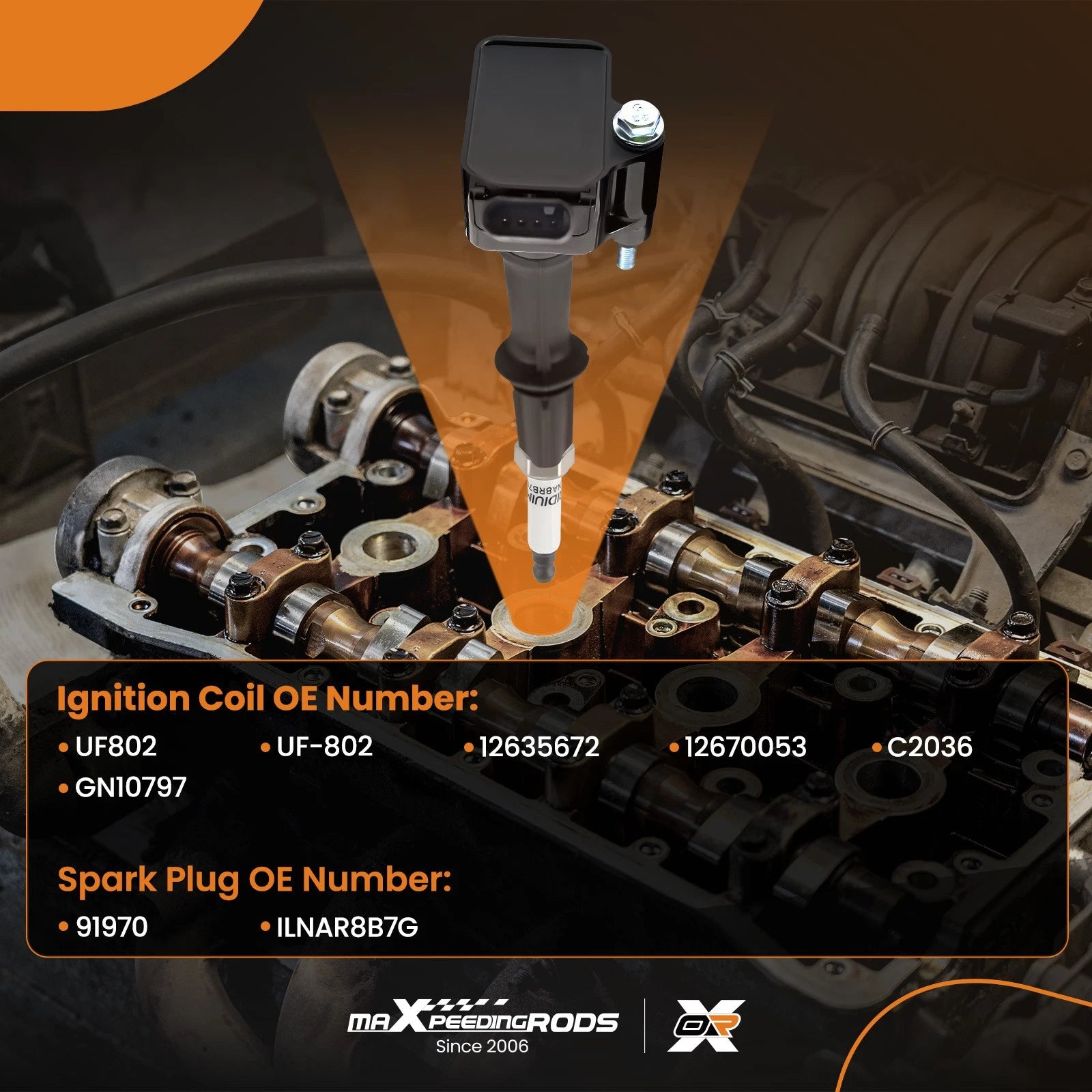 Ignition Coils + Iridium Spark Plugs for Buick Encore Chevrolet Cruze (2016–2019)