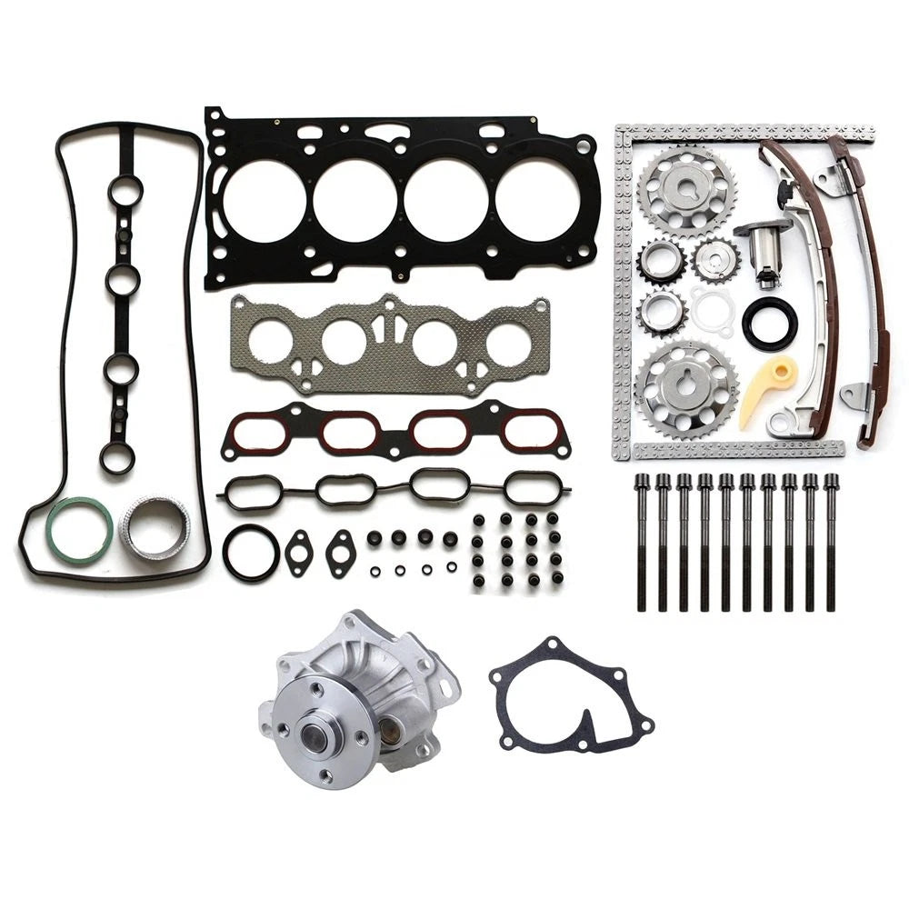 Head Gasket Set with Timing Chain Bolts & Water Pump for Toyota Camry (2007–2009)