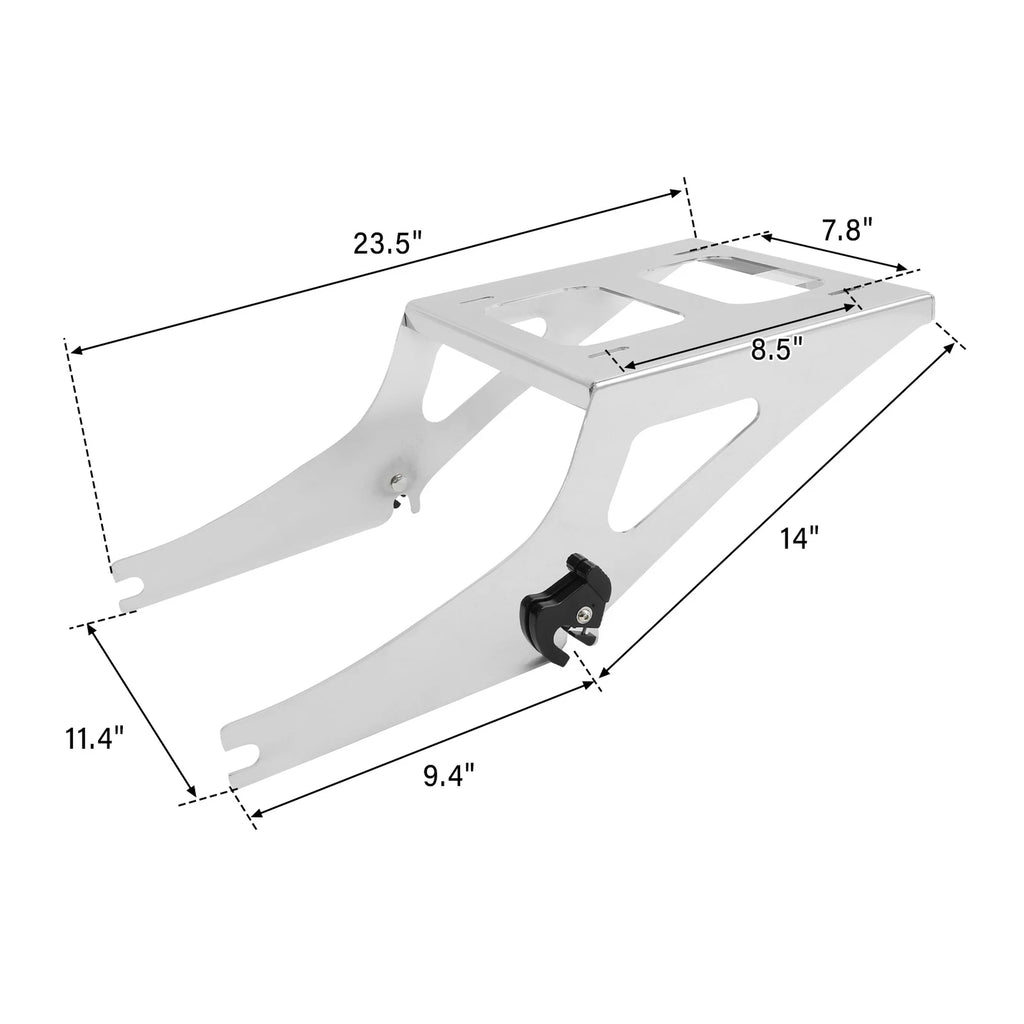 Chrome Trunk Mounting Rack for Harley Fat Boy (2008–2017)