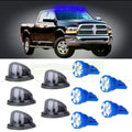 5x T10 12V LED Bulbs + Cab Marker Round Light Smoke Lens for Chevy