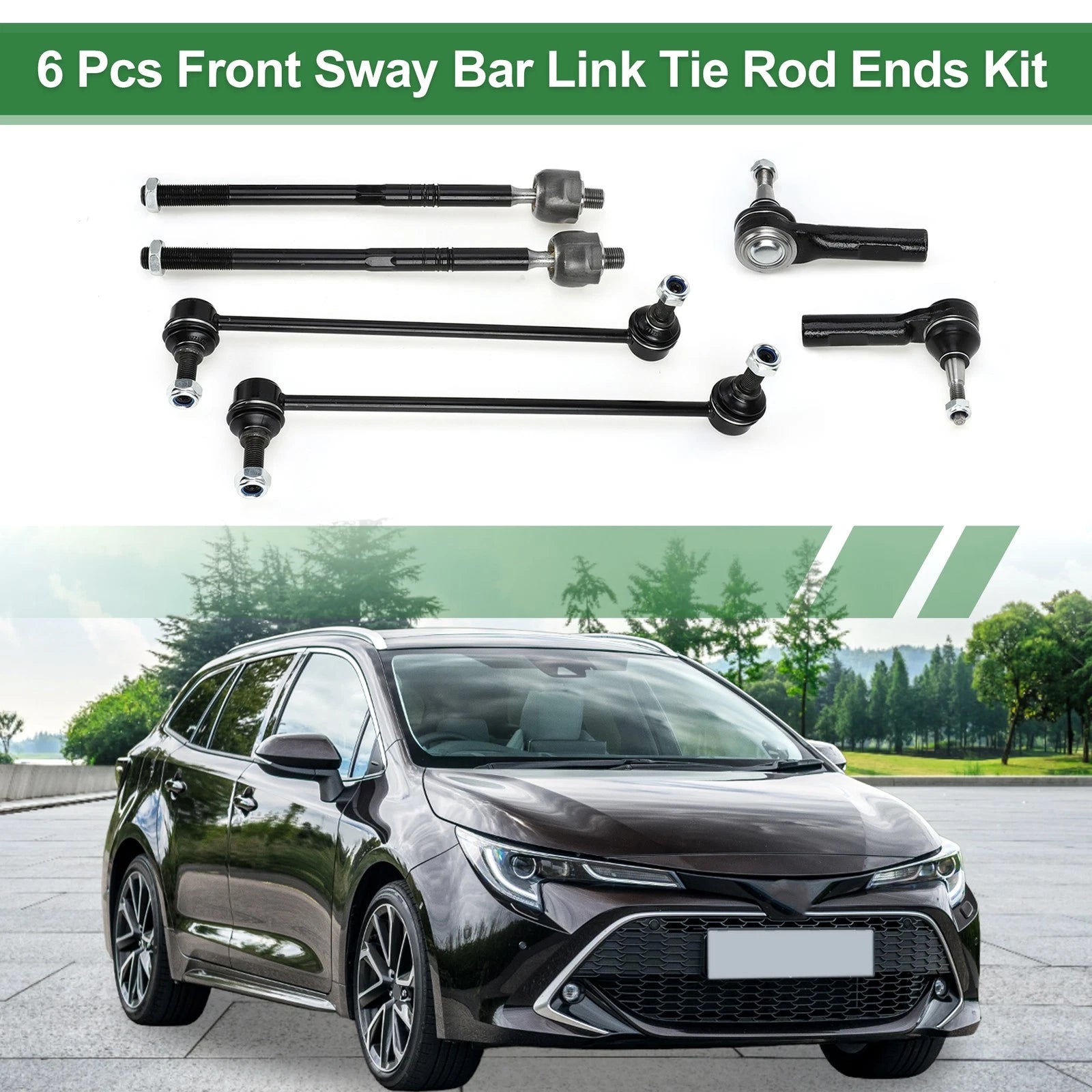 6pcs Front Suspension Tie Rod End for Buick Regal (No.EV800962/ES800949/K750400)