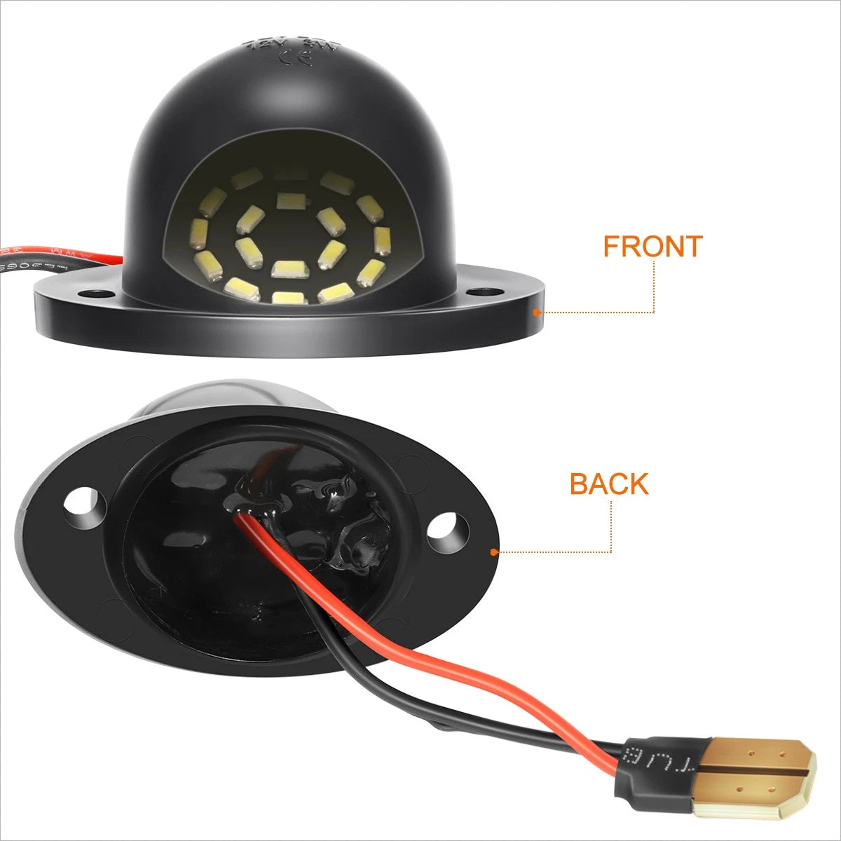2X SMD LED License Plate Lights for Dodge Ram 1500 2500 3500 (1994–2002)