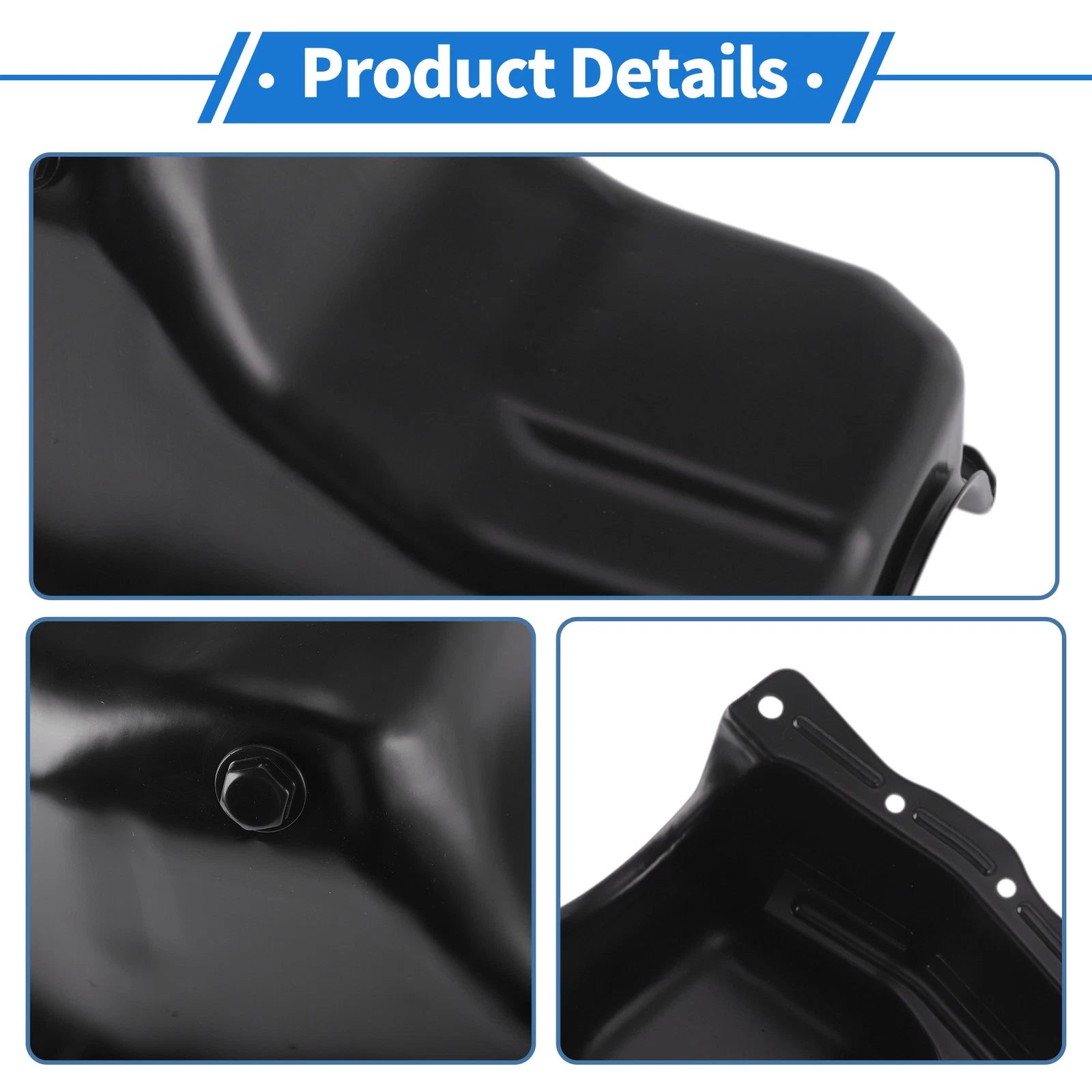 1 Pcs Engine Oil Pan for Chevrolet Astro (1986–1995) No.10054809 Iron Black
